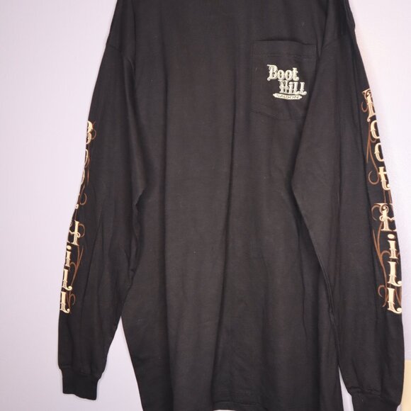 New without Tag Boot Hill Saloon Motorcycle biker long sleeve shirt Man's 3XL - Picture 2 of 7